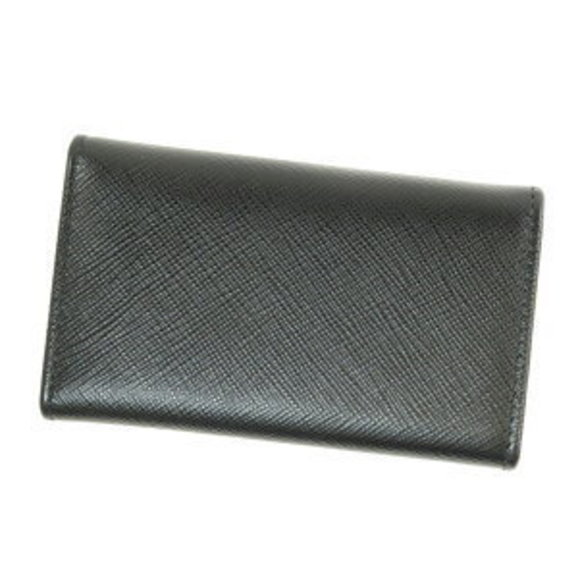 Prada Plate Saffiano Key Case Leather - Picture 1 of 5